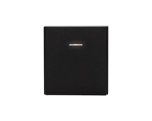 Выключатель STRONG 1 кл проходной (переключатель) с подсветкой 10А с/у антрацит KRANZ
