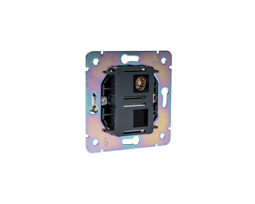 Розетка STRONG компьютерная RJ45 кат6 + TV с/у антрацит KRANZ