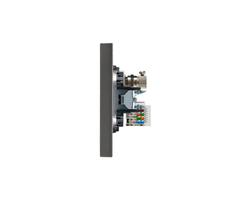 Розетка STRONG компьютерная RJ45 кат6 + TV с/у графит KRANZ