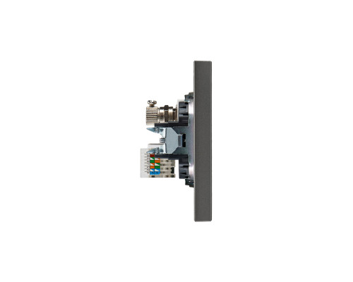 Розетка STRONG компьютерная RJ45 кат6 + TV с/у графит KRANZ