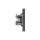 Розетка STRONG компьютерная RJ45 кат6 + TV с/у графит KRANZ