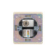 Розетка ROUND компьютерная RJ45 кат6 + TV с/у шелк KRANZ