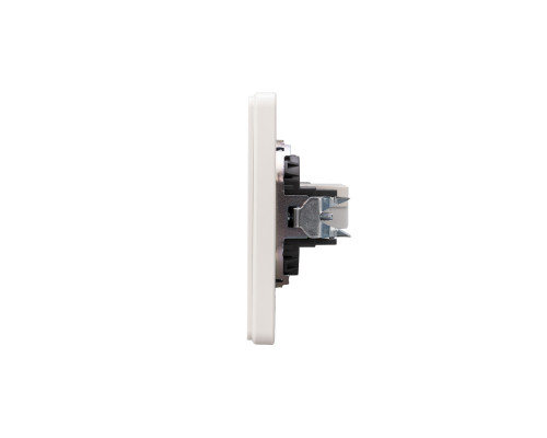 Розетка ROUND компьютерная RJ45 кат6 с/у перламутр KRANZ