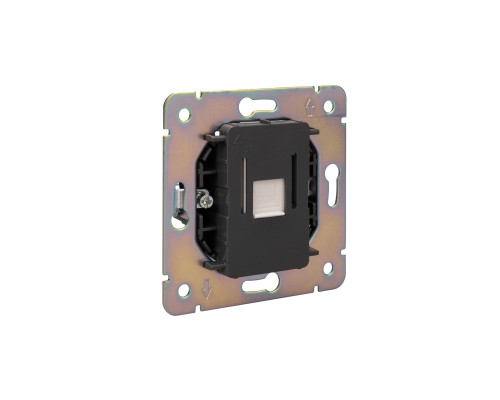 Розетка ROUND компьютерная RJ45 кат6 с/у перламутр KRANZ