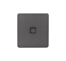Розетка ROUND компьютерная RJ45 кат6 с/у титан KRANZ