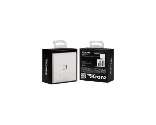 Розетка STRONG компьютерная RJ45 кат6 с/у жемчуг KRANZ