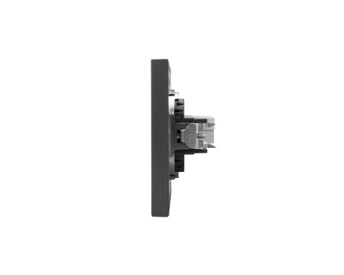 Розетка STRONG компьютерная RJ45 кат6 с/у графит KRANZ