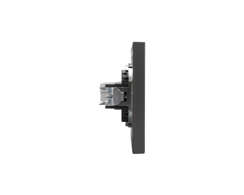Розетка STRONG компьютерная RJ45 кат6 с/у графит KRANZ