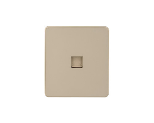 Розетка ROUND компьютерная RJ45 кат6 с/у шелк KRANZ