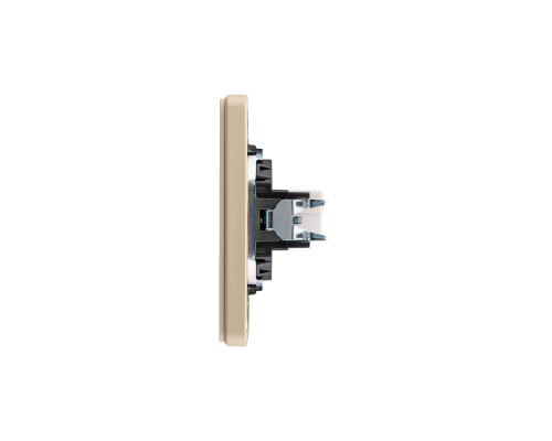 Розетка ROUND компьютерная RJ45 кат6 с/у шелк KRANZ