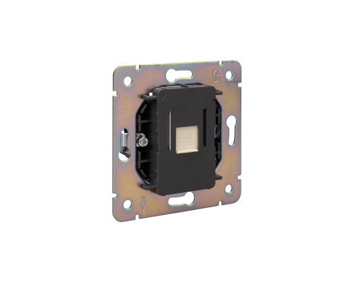 Розетка ROUND компьютерная RJ45 кат6 с/у шелк KRANZ