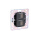 Розетка ROUND компьютерная двойная RJ45+RJ45 кат6 с/у титан KRANZ