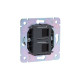 Розетка ROUND компьютерная двойная RJ45+RJ45 кат6 с/у оникс KRANZ