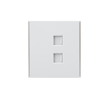 Розетка STRONG компьютерная двойная RJ45+RJ45 кат6 с/у жемчуг KRANZ