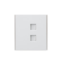Розетка STRONG компьютерная двойная RJ45+RJ45 кат6 с/у жемчуг KRANZ