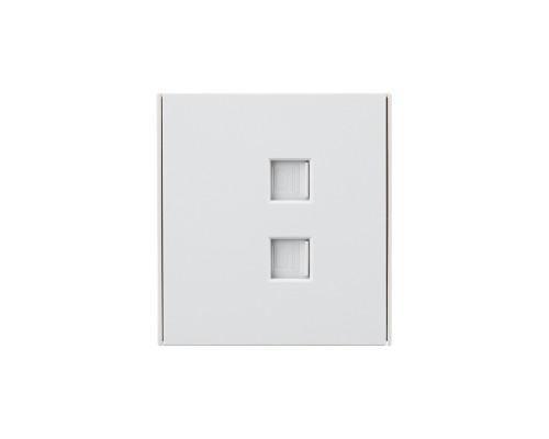 Розетка STRONG компьютерная двойная RJ45+RJ45 кат6 с/у жемчуг KRANZ