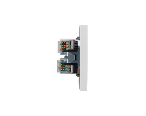 Розетка STRONG компьютерная двойная RJ45+RJ45 кат6 с/у жемчуг KRANZ