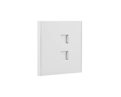 Розетка STRONG компьютерная двойная RJ45+RJ45 кат6 с/у жемчуг KRANZ