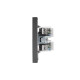Розетка STRONG компьютерная двойная RJ45+RJ45 кат6 с/у графит KRANZ