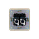 Розетка ROUND компьютерная двойная RJ45+RJ45 кат6 с/у шелк KRANZ