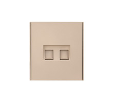 Розетка STRONG компьютерная двойная RJ45+RJ45 кат6 с/у шелк KRANZ