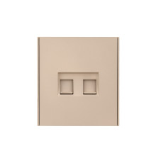 Розетка STRONG компьютерная двойная RJ45+RJ45 кат6 с/у шелк KRANZ