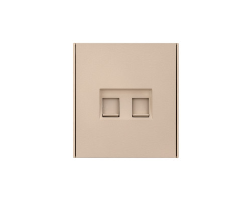 Розетка STRONG компьютерная двойная RJ45+RJ45 кат6 с/у шелк KRANZ