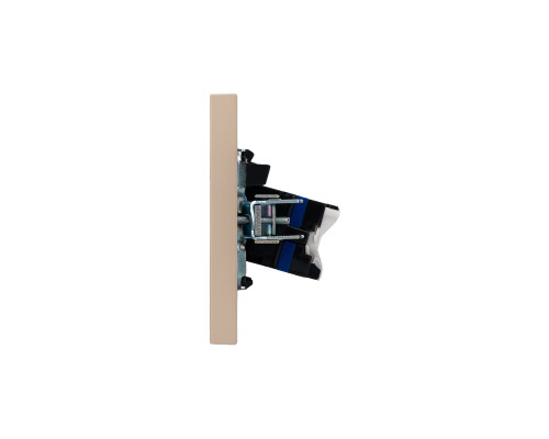 Розетка STRONG компьютерная двойная RJ45+RJ45 кат6 с/у шелк KRANZ