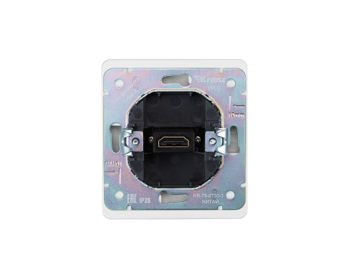 Розетка ROUND HDMI с/у перламутр KRANZ