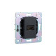 Розетка ROUND HDMI с/у титан KRANZ