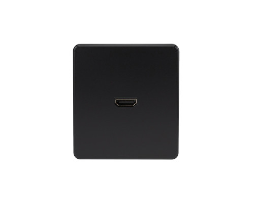 Розетка ROUND HDMI с/у оникс KRANZ