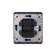 Розетка ROUND HDMI с/у оникс KRANZ