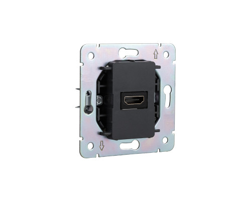 Розетка ROUND HDMI с/у оникс KRANZ