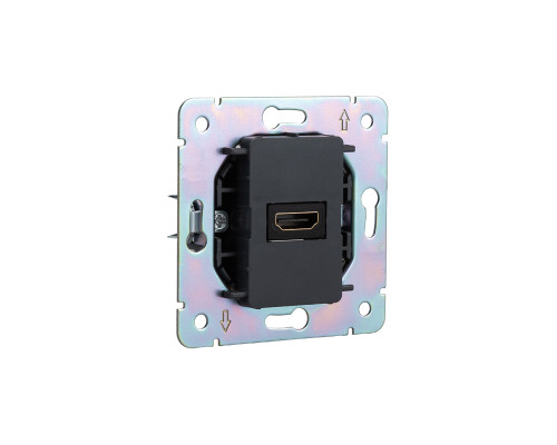 Розетка STRONG HDMI с/у антрацит KRANZ