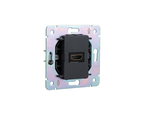 Розетка STRONG HDMI с/у графит KRANZ