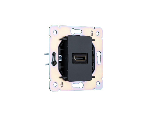 Розетка ROUND HDMI с/у шелк KRANZ