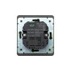Розетка ROUND USB-A+Type-C 3А с функцией быстрой зарядки титан KRANZ
