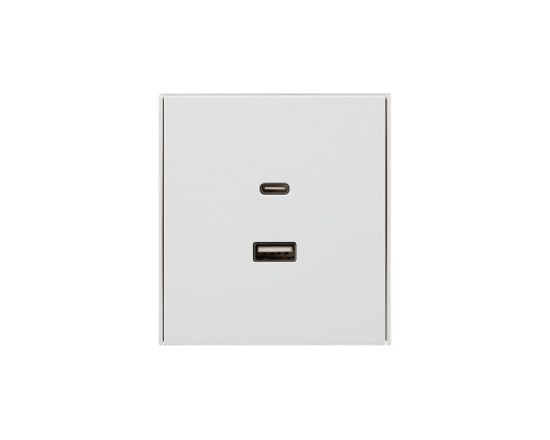 Розетка STRONG USB-A+Type-C 3А с функцией быстрой зарядки жемчуг KRANZ