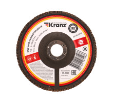 Круг лепестковый торцевой, P40, 150х22,2мм KRANZ