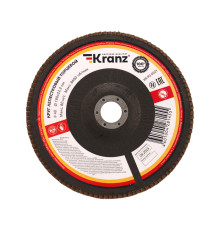 Круг лепестковый торцевой, P40, 180х22,2мм KRANZ