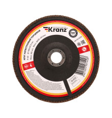 Круг лепестковый торцевой, P60, 180х22,2мм KRANZ