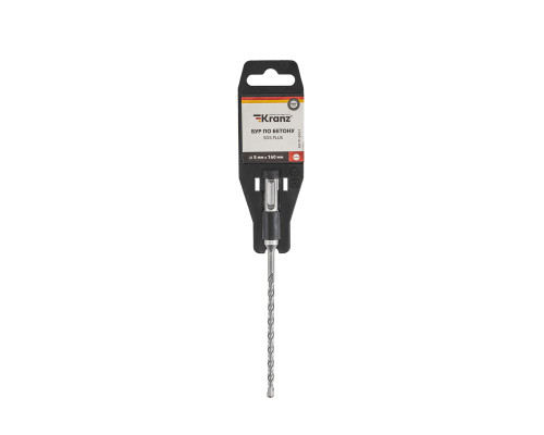 Бур по бетону 5x160x100xмм, хвостовик SDS-plus KRANZ