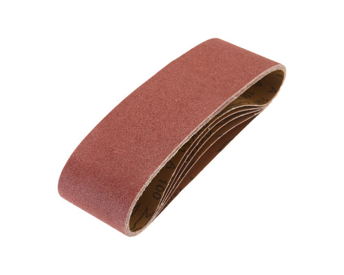 Лента шлифовальная бесконечная, 75х533мм, P100 (5 шт/уп) KRANZ