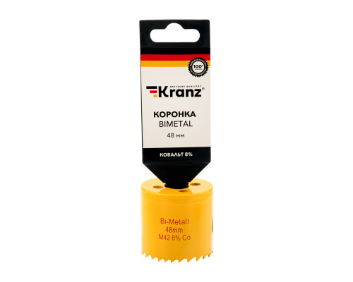 Коронка по металлу биметаллическая (Bimetal) 48мм KRANZ