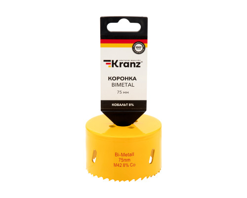 Коронка по металлу биметаллическая (Bimetal) 75мм KRANZ