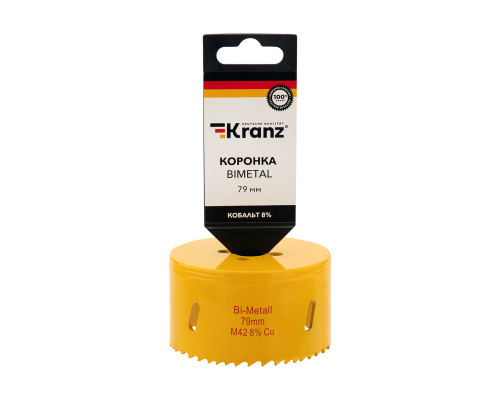 Коронка по металлу биметаллическая (Bimetal) 79мм KRANZ