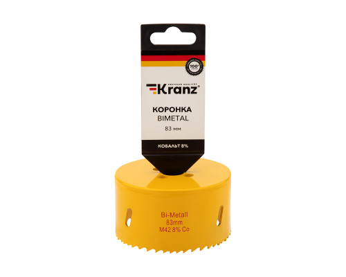 Коронка по металлу биметаллическая (Bimetal) 83мм KRANZ