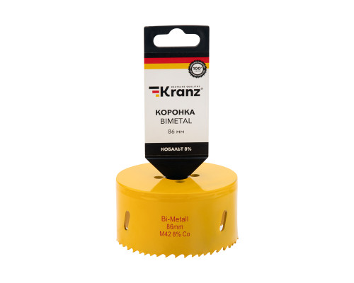 Коронка по металлу биметаллическая (Bimetal) 86мм KRANZ