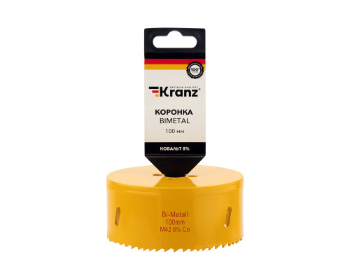 Коронка по металлу биметаллическая (Bimetal) 100мм KRANZ