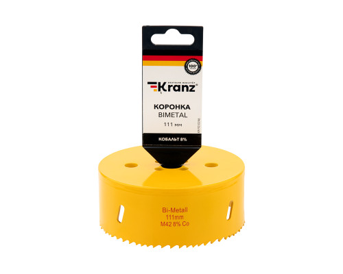 Коронка по металлу биметаллическая (Bimetal) 111мм KRANZ